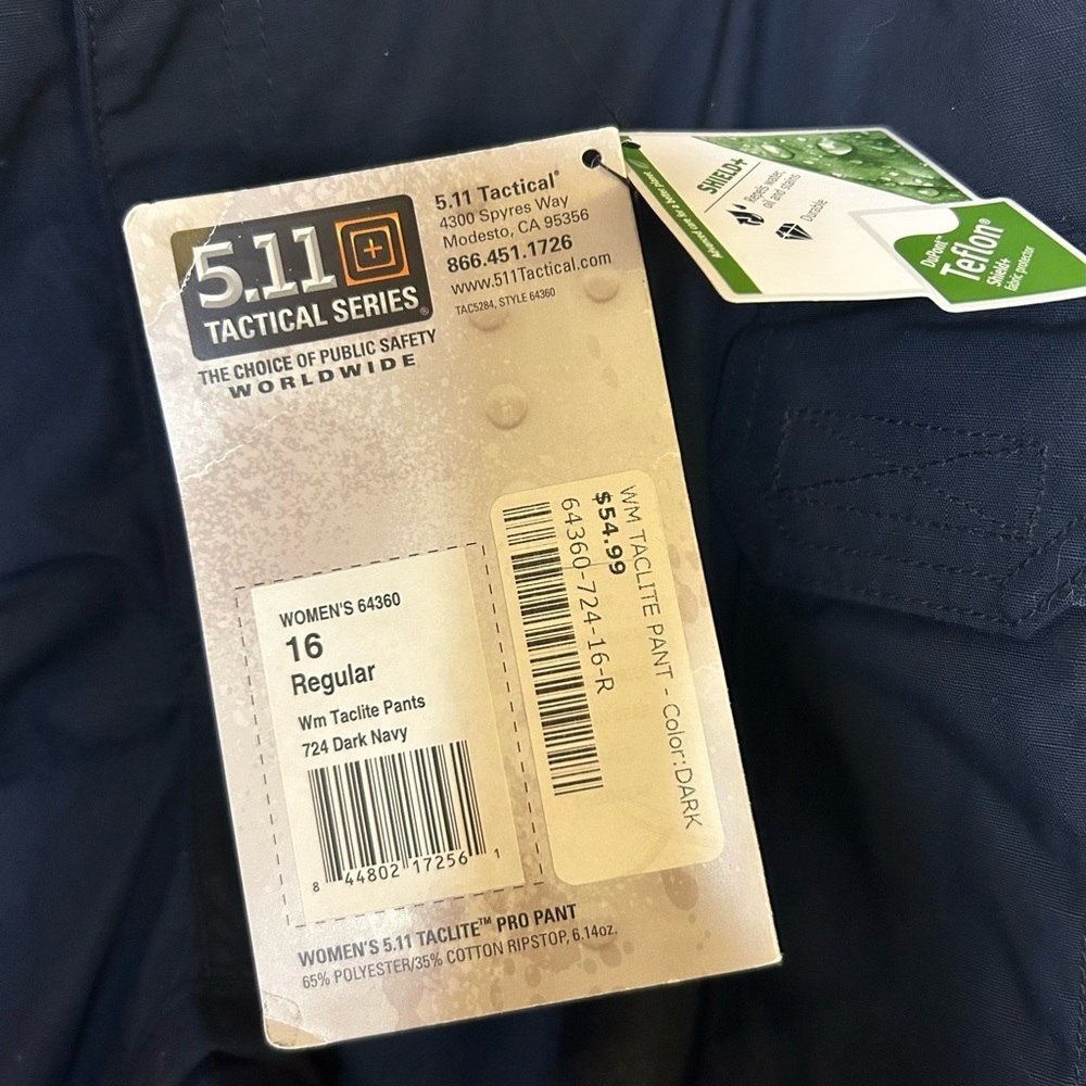 Women's Size 16 Tactical Pants Dark Navy Ripstop Firefighter and Emergency Srvc - Picture 6 of 13